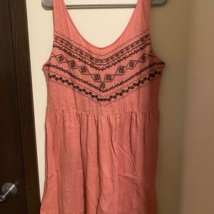 Open back tunic/dress with geometric pattern